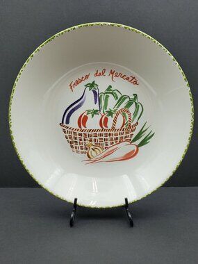 La Primula Fresco dal Mercato Large Pasta Bowl Salad Vegetable Serving Bowl